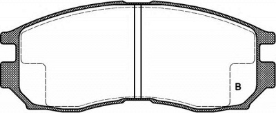 OPEN PARTS bpa046002 -  Комплект тормозных колодок, дисковый тормоз